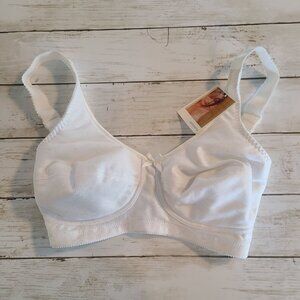 Amoena 2114 Nina Underwire Mastectomy Bra NEW 34D White Intimates